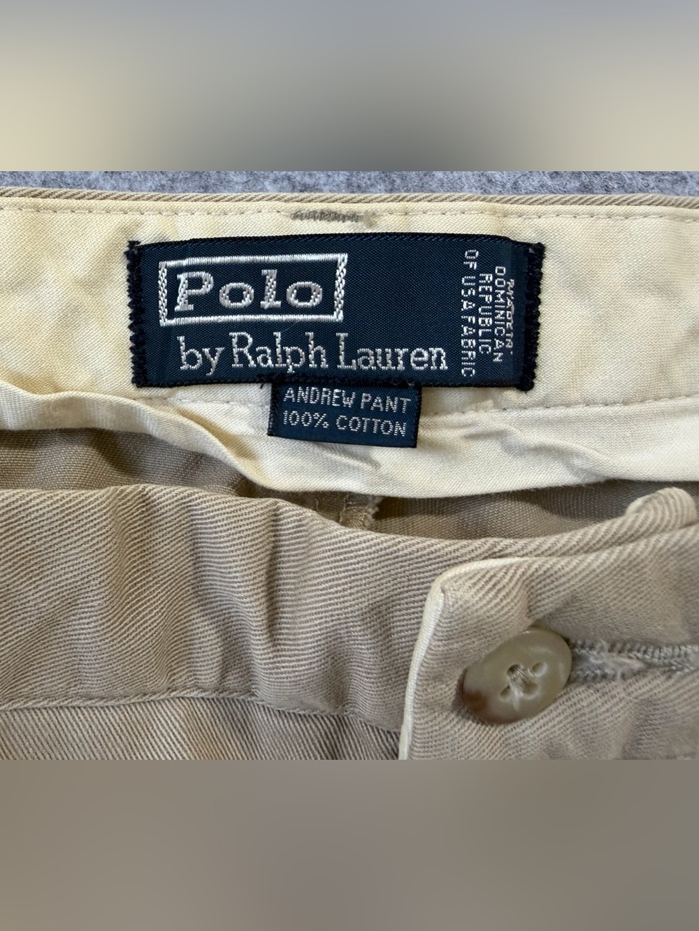 Polo by Ralph Lauren Pleated Chinos Andrew Pant in Khaki Tan - Picture 2 of 9